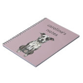 Bruin en wit roestvrij notitieboek (Linkerzijde)