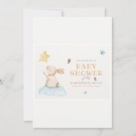 Bruin en Wit Schattige Baby showers Kaart