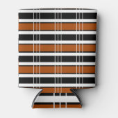 Bruin en wit speldenbruin blikjeskoeler (Voorkant)