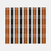 Bruin en wit speldenbruin fleece deken (Voorkant (Horizontaal))