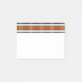 Bruin en wit speldenbruin post-it® notes (Voorkant)