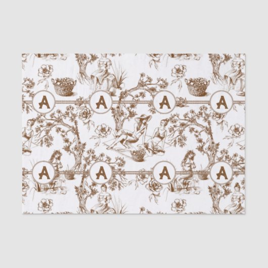 Bruin en wit toilet tissuepapier (Voorkant)