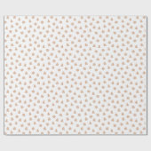 Bruin en Wit Uitsnede Kerstmiskoekjes Kerstmis Cadeaupapier (Vlak)