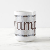 Bruin en witgrijs koffiemok (Center)