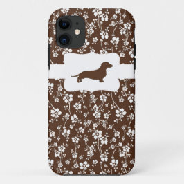 Bruin en without met Dachshund iPhone 11 Hoesje