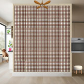 Bruin en Witte Gingham Geruite Plaid Tegel Tegeltje