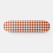 Bruin en Witte Houndstooth Check Persoonlijk Skateboard (Horizontaal)