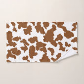 Bruin en witte Koeienhuid Bad Handdoek (Handdoek)