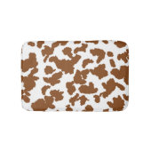 Bruin en witte Koeienhuid Badmat (Voorkant)