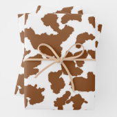 Bruin en witte Koeienhuid Inpakpapier Vel (In situ)