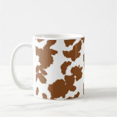 Bruin en witte Koeienhuid Koffiemok (Links)