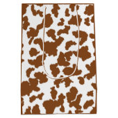 Bruin en witte Koeienhuid Medium Cadeauzakje (Achterkant)