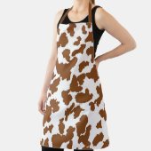 Bruin en witte Koeienhuid Schort (Insitu)