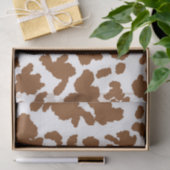 Bruin en witte Koeienhuid Tissuepapier (Geschenk)