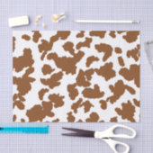 Bruin en witte Koeienhuid Tissuepapier (Craft)