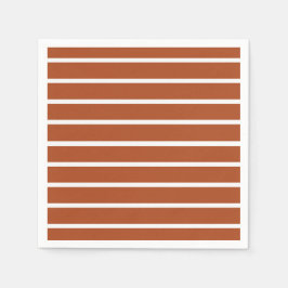 Bruin en witte strepen ontwerp servet