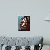 Bruin en Witte Uil Poster