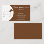 Bruin en witteboer visitekaartje (Voorkant / Achterkant)