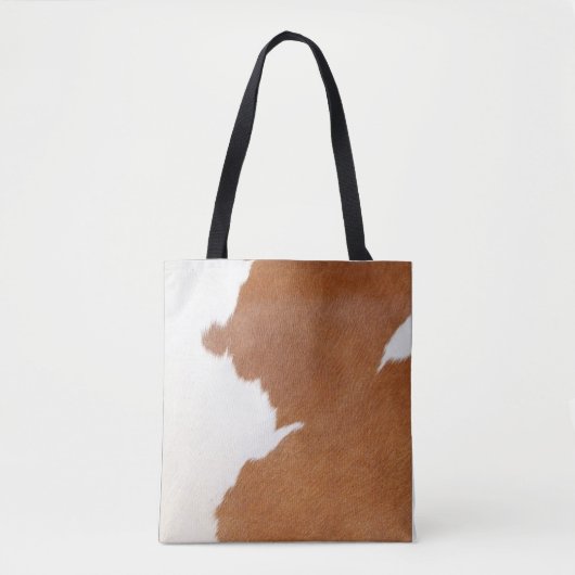 Bruin en wittekool afdrukken tote bag (Voorkant)