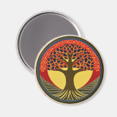 Bruin- en zeemaboom van Life Magnet (Voorkant / Achterkant)