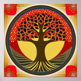 Bruin- en zeepboom van het Poster van het leven