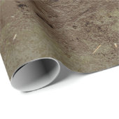 Bruin en zwart abstract schilderij cadeaupapier (Rol Hoek)