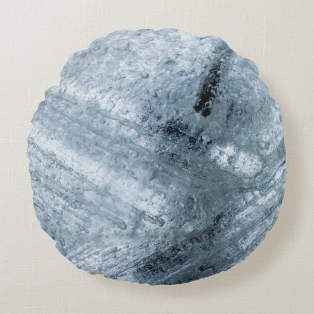 Bruin en zwart abstract schilderij rond kussen (Voorkant)