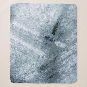 Bruin en zwart abstract schilderij sherpa deken