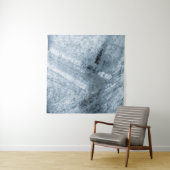 Bruin en zwart abstract schilderij wandkleed (In situ)