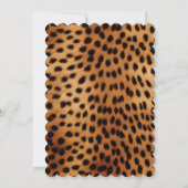 Bruin en Zwart Cheetah Dier Kaart (Achterkant)