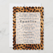 Bruin en Zwart Cheetah Dier Kaart (Voorkant)