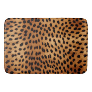 Bruin en Zwart Cheetah Dierenprint Badmat