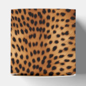Bruin en Zwart Cheetah Dierenprint Bedankdoosjes (Bovenkant)