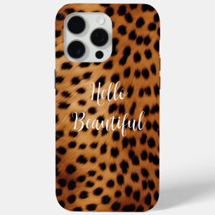 Bruin en Zwart Cheetah Dierenprint iPhone 15 Pro Max Hoesje