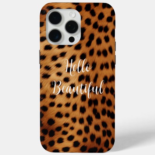 Bruin en Zwart Cheetah Dierenprint Case-Mate iPhone Case (Achterkant)