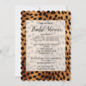 Bruin en Zwart Cheetah Dierenprint Kaart (Voorkant)