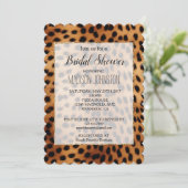 Bruin en Zwart Cheetah Dierenprint Kaart (Staand voorkant)