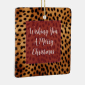 Bruin en Zwart Cheetah Dierenprint Keramisch Ornament (Rechts)