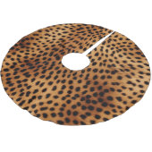 Bruin en Zwart Cheetah Dierenprint Kerstboom Rok (Gekanteld)