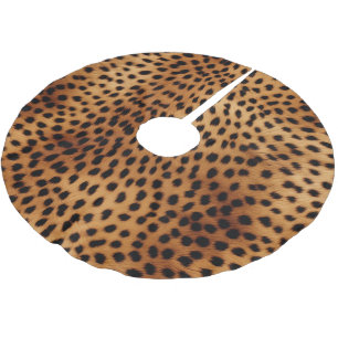 Bruin en Zwart Cheetah Dierenprint Kerstboom Rok