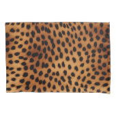 Bruin en Zwart Cheetah Dierenprint Kussensloop (Voorkant-Links)