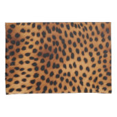 Bruin en Zwart Cheetah Dierenprint Kussensloop (Voorkant-Rechts)