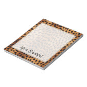 Bruin en Zwart Cheetah Dierenprint Notitieblok (Linkerzijde)