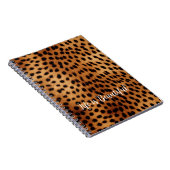 Bruin en Zwart Cheetah Dierenprint Notitieboek (Rechterzijde)