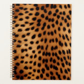 Bruin en Zwart Cheetah Dierenprint Planner (Voorkant)