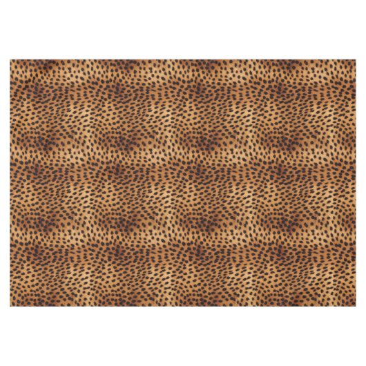 Bruin en Zwart Cheetah Dierenprint Tafelkleed (Voorkant (Horizontaal))