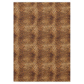 Bruin en Zwart Cheetah Dierenprint Tafelkleed (Voorkant)