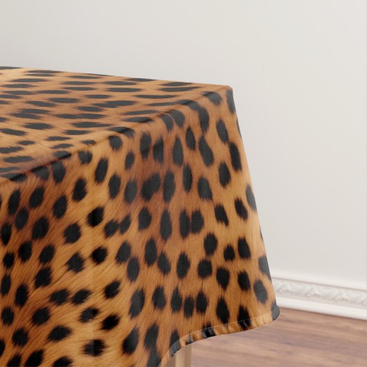 Bruin en Zwart Cheetah Dierenprint Tafelkleed (Voorbeeld)