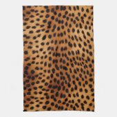 Bruin en Zwart Cheetah Dierenprint Theedoek (Verticaal)
