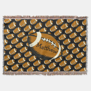 Bruin en zwart Football Drow Blanket Deken
